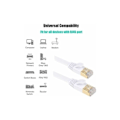 Pikkukuva 3 / 5: Cat7 Ethernet-kaapeli 30m, Kategoria 7, Litteä, RJ45, Nopea 10Gbp