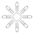 Miniatyrbild 9 av 10: 10 st halogenlampor kapsellampor G4-12V-10W