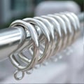 Miniatyrbillede 3 af 3: 38 mm metalgardinringe med øje til køkken og soveværelse 40pcs Silver