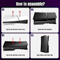 Miniatyrbilde 4 av 4: Ps5 Slim Deksel Ps5 Slim Skins, Ps5 Erstatningspanel Beskyttelsesskall for Ps5 Slim Konsoll Diskutgave, Ps5 Slim Tilbehør