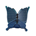 Miniatyrbilde 1 av 5: Øredobber Display Stativ 96 Hull Sommerfuglform Smykke Display Ørepropp Holder Hjem Dekor Forsyninger By Black - Blue