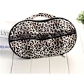 Miniatyrbild 6 av 7: Resväska för BH och underkläder med dragkedja, portabel förvaringsväska för BH med mesh, resväska för damunderkläder, BH:ar, bikinis Leopard Print