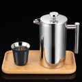 Miniatyrbilde 2 av 5: 800 ml Kaffemaskin, dobbeltvegget rustfritt stål fransk kaffepresse