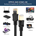 Miniatyrbilde 3 av 10: CAT8 Ethernet-kabel Lan-kabel Internettkabel