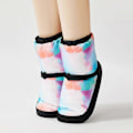 Miniatyrbillede 4 af 4: 1 Par Ballet Varme Sko Stilfulde Holdbare Professionelle Polyester Bomulds Dansesko til Vinter Purple XS