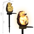 Miniatyrbillede 2 af 5: Solcellelampe med pindsvin - Havebelysning