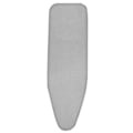 Pikkukuva 1 / 5: Päivitetty Palonkestävä Kuvioitu Silityslaudan Päällisen Vaihto Kiristysnyörillä Ja 2 Bonuksena Paksuunnettua Pehmustetta Solid Grey 120 x 41 cm