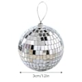 Miniatyrbilde 3 av 3: 6/12x 2/3/4/6cm Disco Speilkule DJ Lys Sølv Dansefest Scene Belysning Eve Silver 3CM