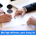 Miniatyrbild 6 av 6: Fingeravtrycksfärgsplatta, 2 st fingeravtrycksfärgsplattor, blå fingeravtrycksfärgsplatta, färgplatta för fingeravtryck Bärbar fingeravtryckssats för säkerhets-ID-fingeravtryck
