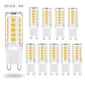 Miniatyrbilde 2 av 5: G9 LED-pærer 5W – Varmhvit – 10 stk
