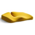 Miniatyrbillede 1 af 5: Coccyx Ortopædisk Memory Foam Siddepude Rygsmerte Lindring Stol Pude - SNNGV Yellow