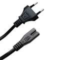 Miniatyrbillede 1 af 5: Europæisk 2-polet til C7 Strømforsyningsadapterkabel Rejse IEC C7 Strømkabel 1.5m