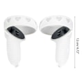 Miniatyrbilde 5 av 5: Silikondekselsett for Oculus Quest 2 - Beskyttende deksel for Meta Quest 2 White