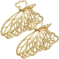 Miniatyrbillede 1 af 4: 2 stk. Butterfly Hårklemmer til Kvinder Guld Hårklemme Klemmer til Kvinder Hårklemme Tilbehør Dame