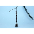 Miniatyrbild 5 av 7: Kristallhängande helande kristaller ädelstenar dekor tumlade stenar bilbackspegel vägg hängande kristaller Reiki kristallgåvor Black Obsidian