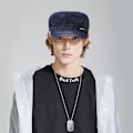 Pikkukuva 2 / 7: Unisex Cadet Armeijan Lippis Säädettävä Litteä Huippu Lippis Pesty Puuvilla Sotilas Hattu Baseball Lippis Navy