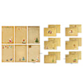 Miniatyrbillede 7 af 8: 6 stk. Vintage Brun Papirvarer Jul Julefrokost P2
