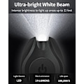Miniatyrbilde 2 av 7: 5-pak LED Nøkkelring Lommelykt Mini LED Nøkkelring Lys 14 Lumen Bærbar Ultra Lys Batteridrevet Nøkkelring Lommelykt for Utendørs Camping Fest Vandring