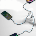 Miniatyrbilde 7 av 11: USB2.0 Type-A Hann til 3 Micro USB Hann Lading Kontakt Lading Kabel Strøm 3 i 1