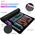 Miniatyrbillede 4 af 8: Stor Gaming Mousepad, Lang XXL Mousepad, Kontor Shortcut Mousepad, Udvidet Computer Mousepad/Skrivebordsmatte med Syet Kant til Gamer, Kontor, Hjem Office Shortcuts A 800x300mm