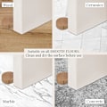 Miniatyrbilde 4 av 4: Selvklebende Dørstopper - Dørstopper i Tre for Gulv og Parkett - Selvklebende Dørstopper - Diskret og Elegant Dørstopper - Sett med 4 (bøk)