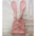 Miniatyrbillede 3 af 5: Dames Kanin Beanie med Lange Ører Sød Sjove Kanin Beanie Strikket Vinter Varmt Beanie Udendørs Fritid Piger Beanie