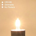 Miniatyrbild 5 av 5: Halogenlampor G4 20w 12v, Varmvit 2800k, Dimbar Transparent Kapsel 10