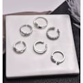 Miniatyrbild 3 av 5: 12-pack Boho Ringar / Örhängen - Justerbart silver