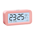 Miniatyrbild 1 av 5: Digital Elektronisk Klocka LED-Display Elektronisk Klocka Stereo Digital Display Snooze Väckarklocka 12/24H Byt Nedräkningstid NUO0430 Pink