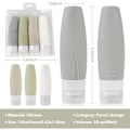 Miniatyrbillede 2 af 5: 90 ml rejseflasker, lækagesikre silikone rejseflasker og T