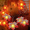 Miniatyrbild 3 av 4: Lönnlövslinga, 20 LED Höstgirlang Höstlövgirlang Höstdekoration Höstlönnlövsdekoration Höstdekoration För Jul Tack