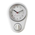 Miniatyrbild 1 av 3: Väggklockor och timers - Klocka med timerfunktion vit
