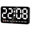 Miniatyrbild 1 av 5: Digital Väggklocka, 9-tums LED Digital Klocka Stor Display med 12/24H, Stora Siffror, Liten Tyst Väggklocka
