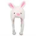 Miniatyrbild 2 av 2: Plushdjurhuvor i en storlek, keps i polyester med fleecefoder rabbit