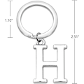Miniatyrbillede 2 af 3: Nøglering Bogstav - Initial Alfabetet Nøglering Charm Bogstav H