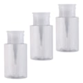 Pikkukuva 1 / 5: 3x Painettava Pumppupullo Annostelija Uudelleentäytettävä Kirkas Kynsilakalle 150ml 150ml Other