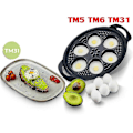 Miniatyrbild 4 av 5: För TM5 TM6 TM31 Ny 6-i-1 Äggkokare Fack Livsmedelsklass PP, 6 Ägg Ångkokare - Yvan