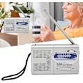 Miniatyrbild 7 av 8: Bärbar Radio, AM FM Transistorradio med Hög Volym, Vattenaktiverad Transistorradio, ca W91×H52×D21(MM) (utan batterier)