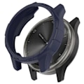 Pikkukuva 1 / 5: Garmin vivomove Trend -kellolle pudotuksenkestävä TPU-kellokotelo, ontto puskurikehys - Keskiyön sininen Multicolor Midnight Blue