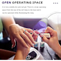 Miniatyrbild 5 av 5: LED UV-nagellampa, Mini Lotus Hands Free Ljus Rotationsbar Nageltork Snabbtorkande Nagellackhärdningslampa