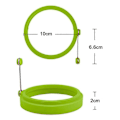 Miniatyrbild 4 av 5: St Silikon Äggringar, Äggringar Non Stick, Äggkokningsringar, Stekt Äggform Eller Pannkaksringar Nonstick Form Ring Rund Green