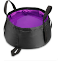 Miniatyrbild 1 av 3: Multifunktionell hopfällbar bärbar rese- och utomhusvask, hopfällbar hink, hopfällbar vask med praktisk bärväska (Grön) Purple