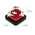 Miniatyrbillede 3 af 3: 2024 Kalender Memoblok Med Lys Interessant Formet 3d Kalender Notesblok Til Familie Ven Nabo Gave Earth Red
