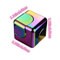 Miniatyrbillede 2 af 5: Kvadratisk Spindetop Terning Cube Afstressende Anti-angst Fingertip Legetøj Hånd Fidgets Spinner Tidlig Læringslegetøj Gave