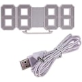 Miniatyrbillede 3 af 4: 14,8'' LED Ur, Fjernbetjening med Flere Funktioner, Automatisk Lysstyrke Stort Digitalt Vægur
