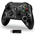 Miniatyrbild 1 av 5: Trådlös handkontroll för Xbox One, Xbox-handkontroll med 2,4 GHz trådlös adapter, Xbox One X/Xbox One S/PS3 och PC (Svart)