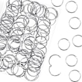 Miniatyrbillede 1 af 8: 100 stk. Binder Ringe, Løse Blade Binder Ringe, Bog Ringe, Metal Bindingsringe til Papirer, Flash Cards, Index Cards, Ringbind, Kontor, Skole, Hjem 0.75 Inch/19mm