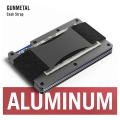 Miniatyrbilde 3 av 6: Herre Slim Ridge Man Lommebøker Merke Luksus Aluminium Karbon RFID Metall Vesker Etui Carteira Masculina Kredittkortholder Gray
