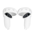 Miniatyrbilde 1 av 5: Silikondekselsett for Oculus Quest 2 - Beskyttende deksel for Meta Quest 2 White