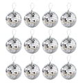Miniatyrbilde 1 av 3: 6/12x 2/3/4/6cm Disco Speilkule DJ Lys Sølv Dansefest Scene Belysning Eve Silver 3CM